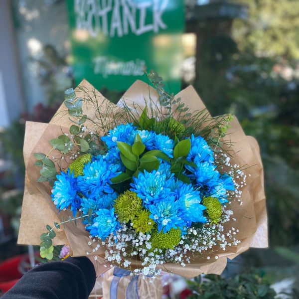 Mavi Kasımpatı Mevsim Buketi