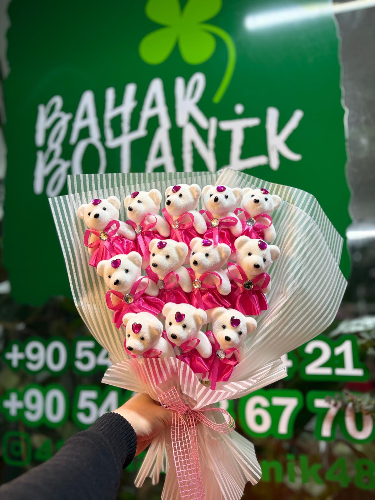 WhatsApp Image 2026-02-09 at 17.48.39 Pembe Aşk - 12 Ayıcık Buketi - Görsel 1