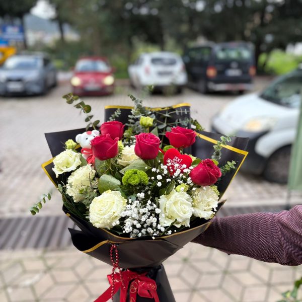 Lisyantus & Gül Aşk Buketi