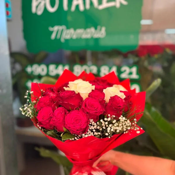 Aşkın Zarafeti Gül Buketi (21 Gül)